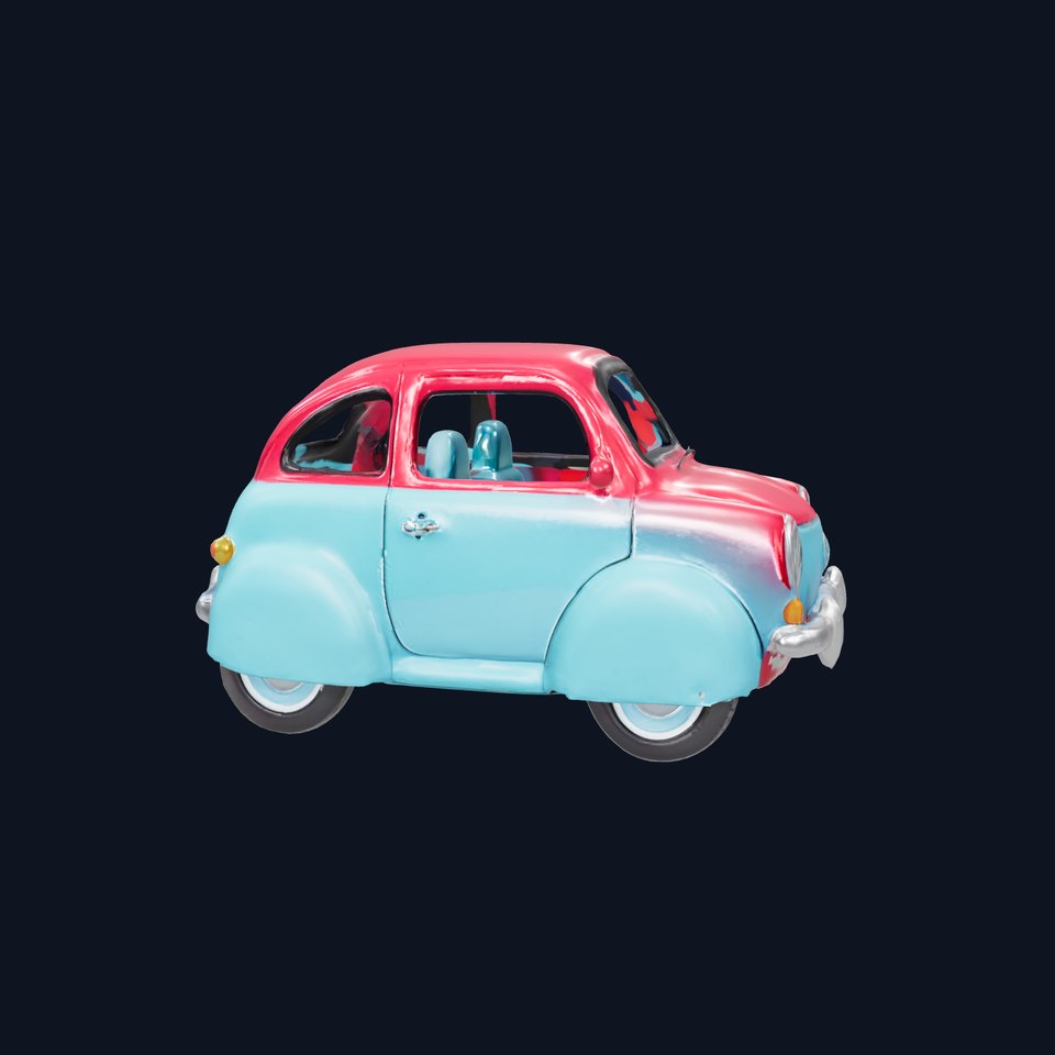 Vintage Compact Car D Model Pack